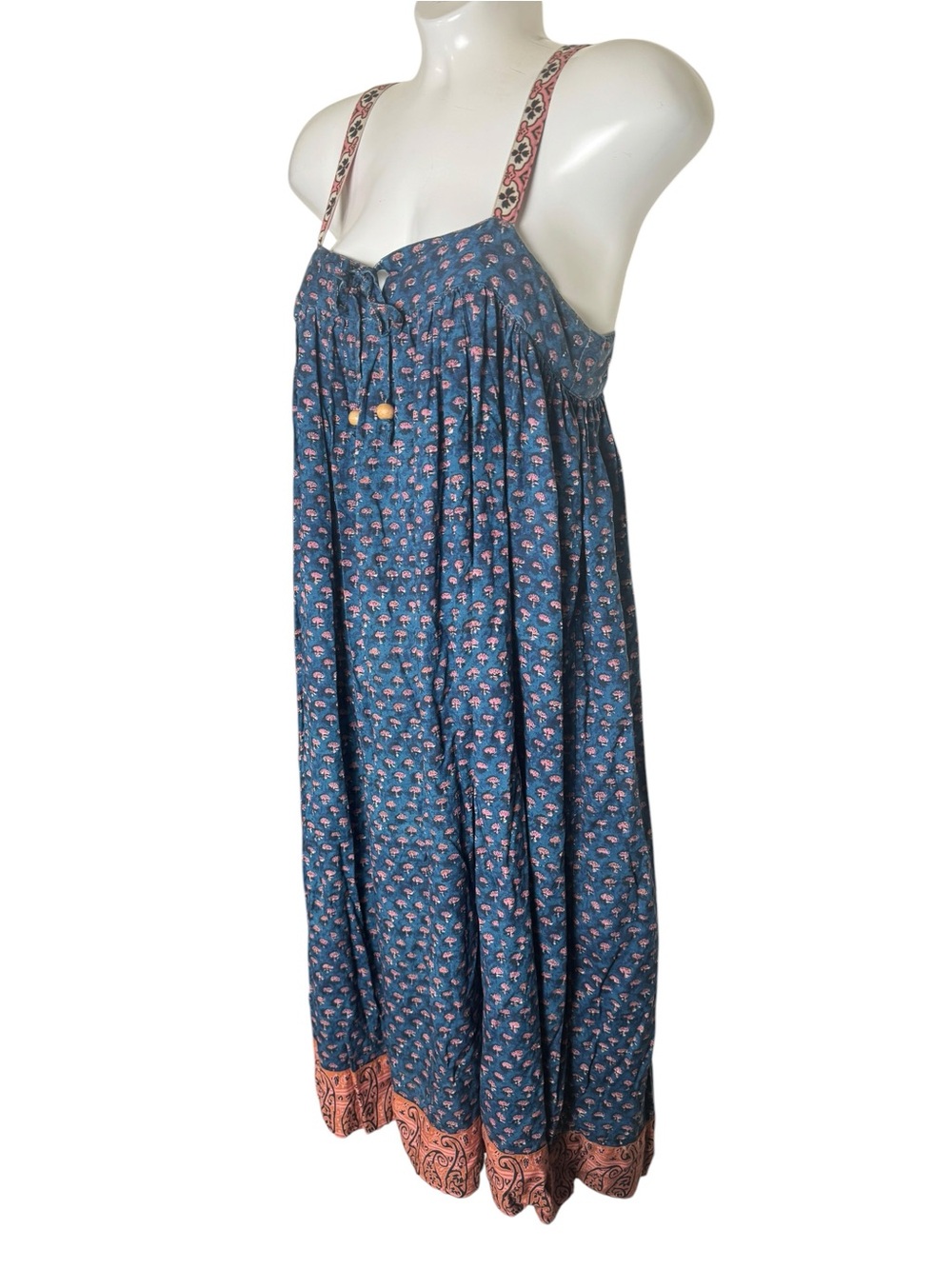 Natural Life Floral Paisley Rayon Midi Dress - Picture 4 of 8